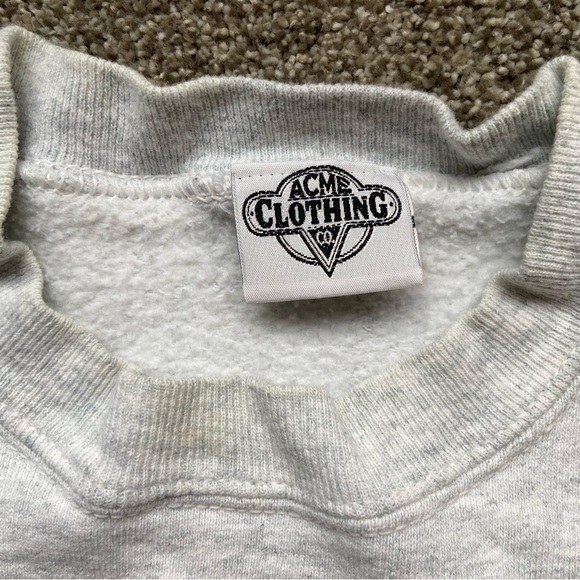 VINTAGE 1991 WARNER BROS BUTBANK BLITZERS FOOTBALL CREWNECK SWEATSHIRT GRAY RARE - Picture 4 of 16